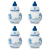 Country Estate Place Card Holder, Set of 4 in Delft Blue