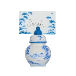 Country Estate Place Card, Set of 12 in Delft Blue