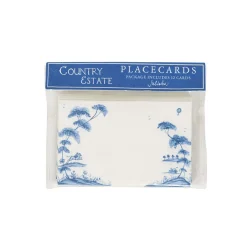 Country Estate Place Card, Set of 12 in Delft Blue