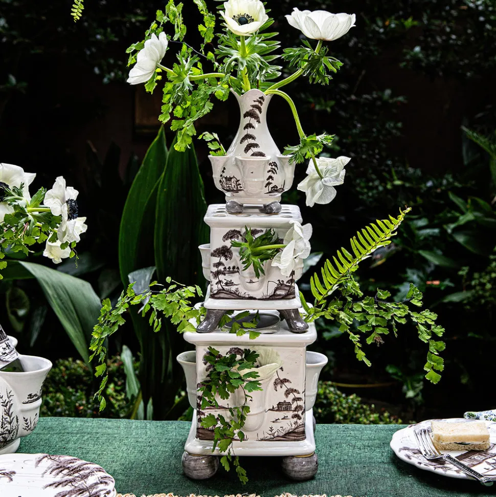 Country Estate Tulipiere Tower in Flint Grey, Set of 3