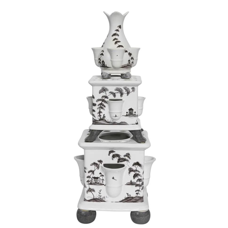 Country Estate Tulipiere Tower in Flint Grey, Set of 3