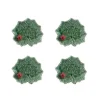 Countryside Leaves Ragwort Leaf Hit Ladybug, Set of 4