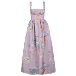 Coupe Dress in Lilac Floral Taffeta
