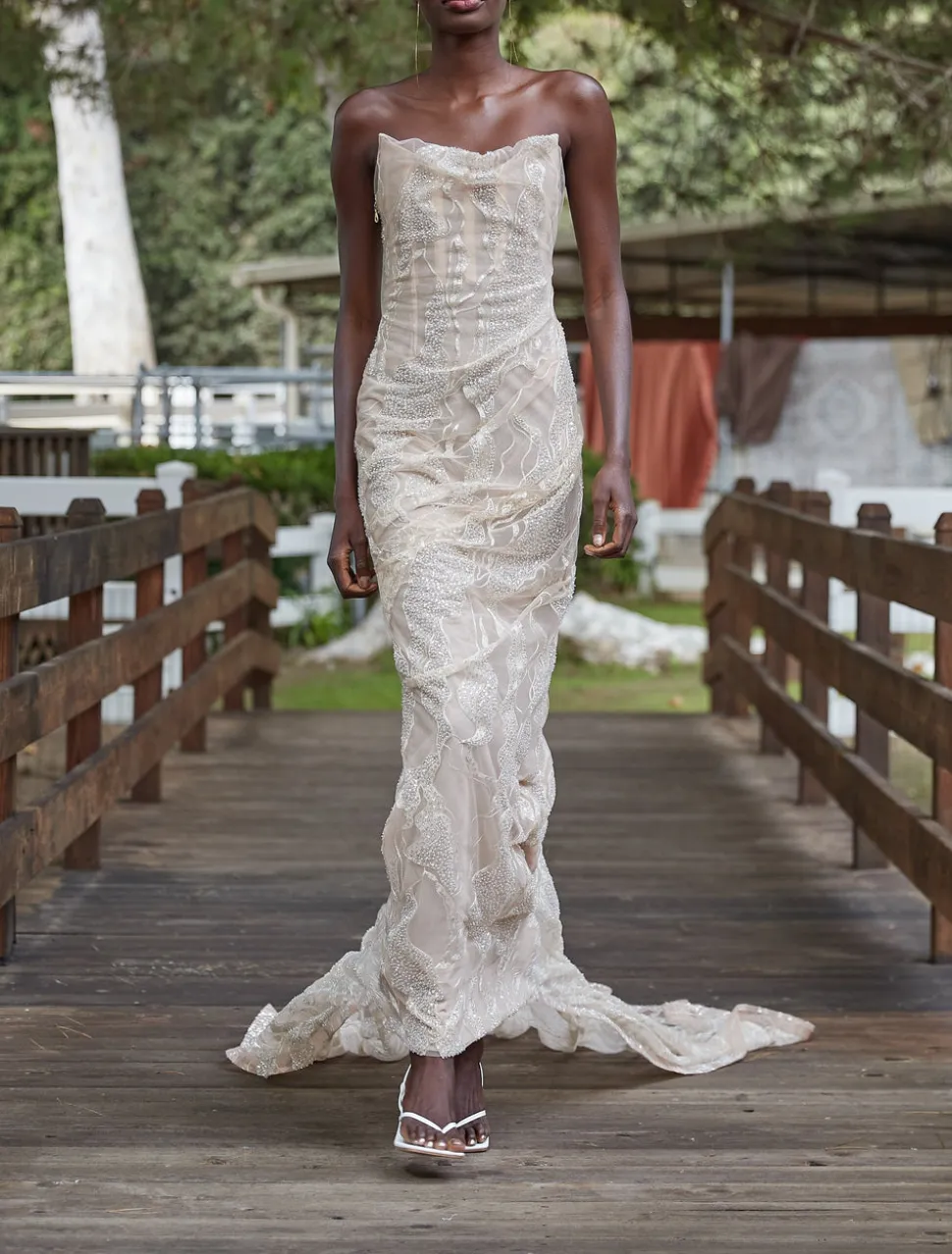 Court Embroidered Gown