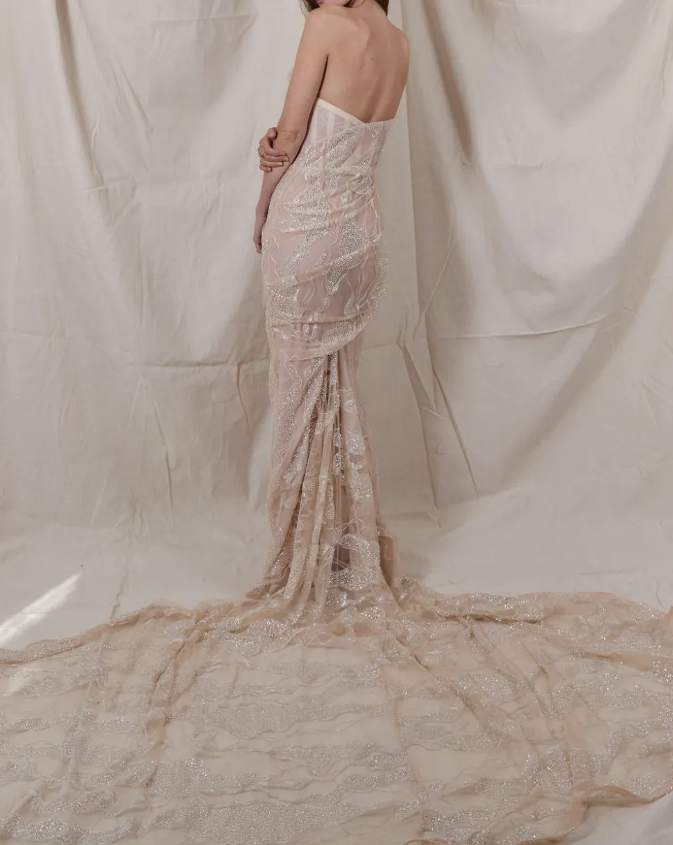 Court Embroidered Gown