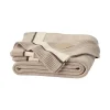 Court Knit Throw Blanket in Heathered Oatmeal