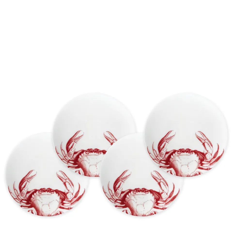 Crab Red Canape Plates