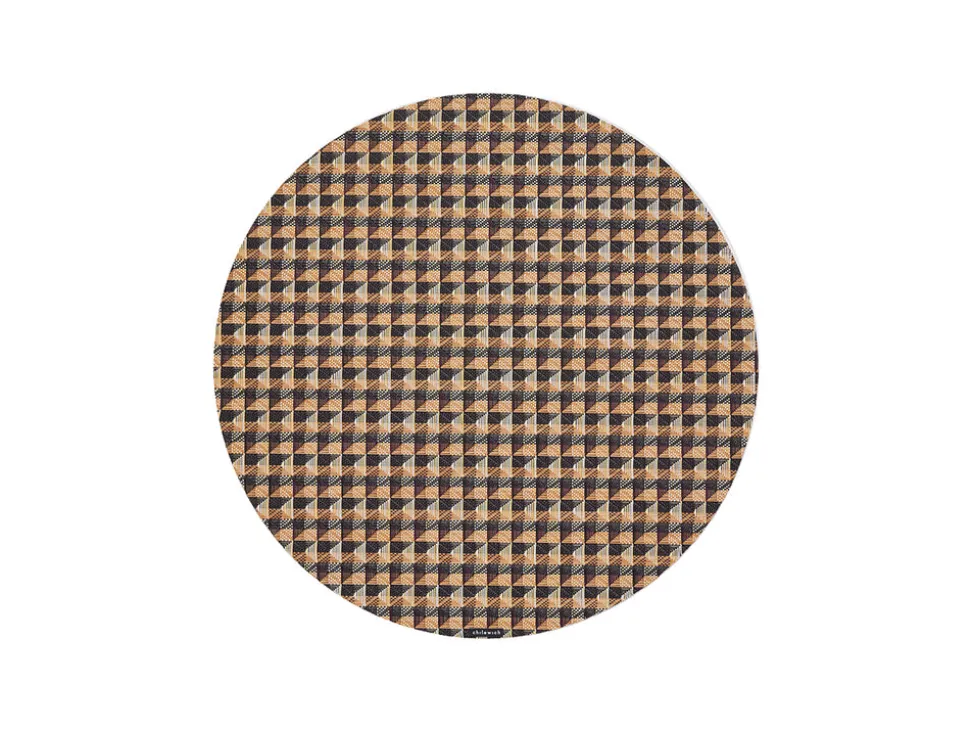 Crane Round Placemat in Honey