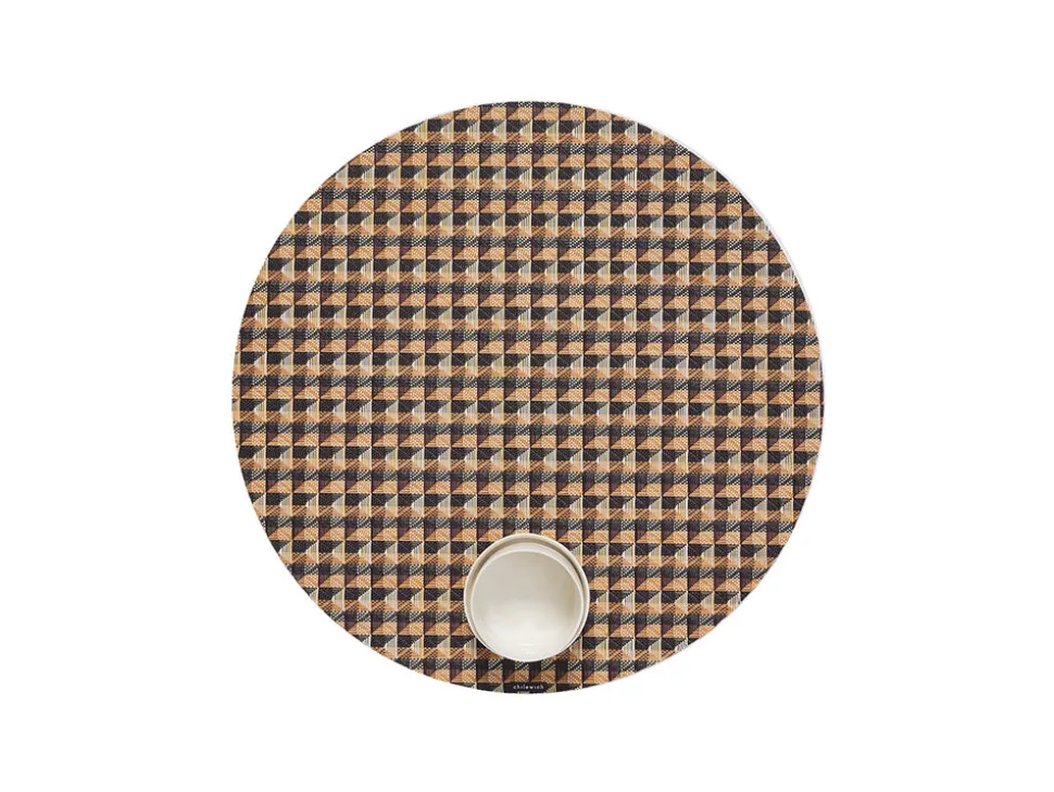 Crane Round Placemat in Honey