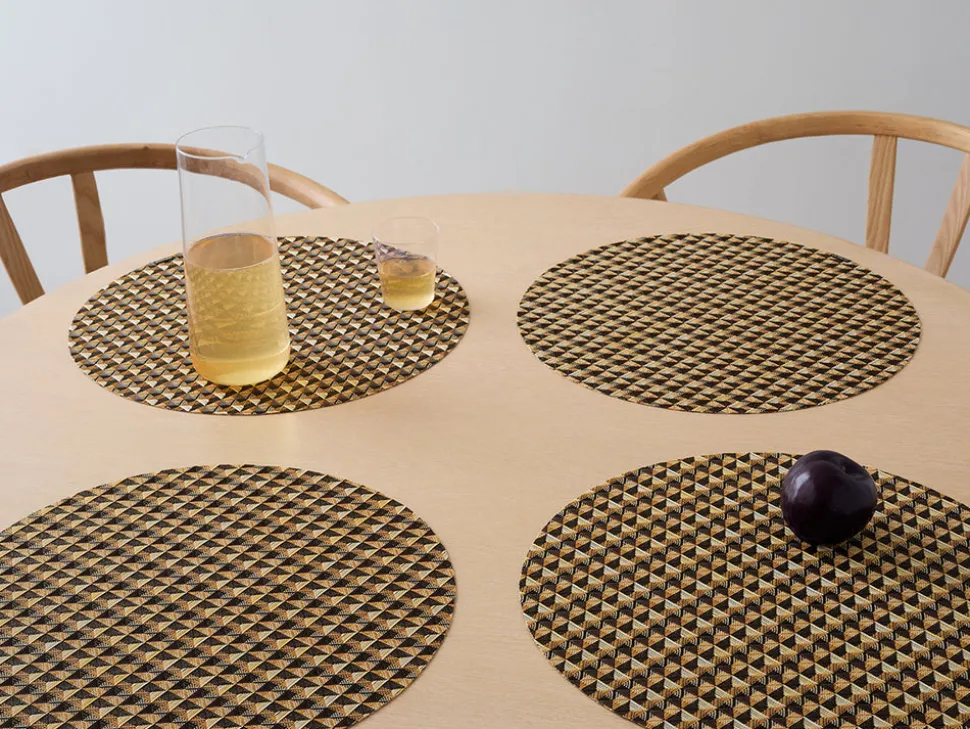 Crane Round Placemat in Honey