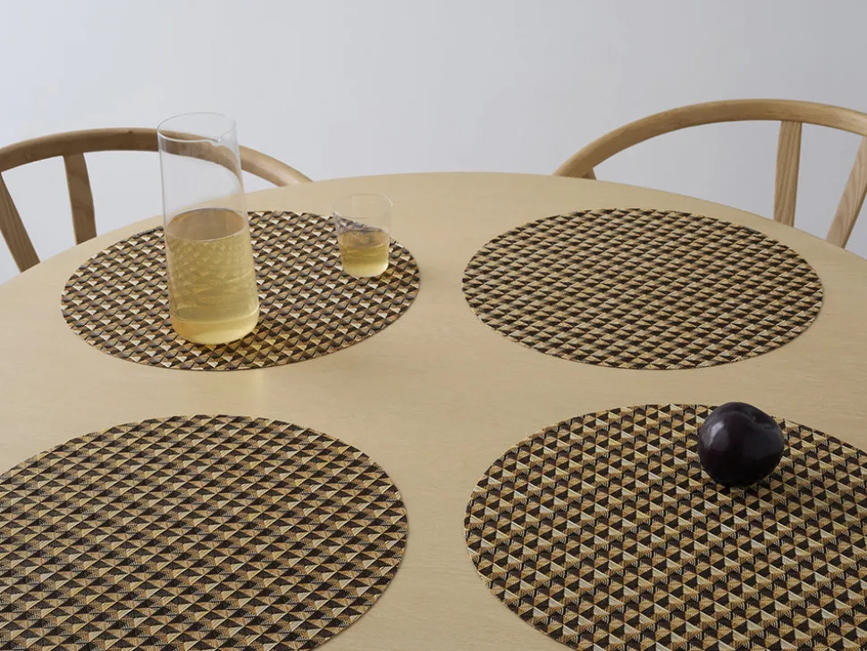 Crane Round Placemat in Honey