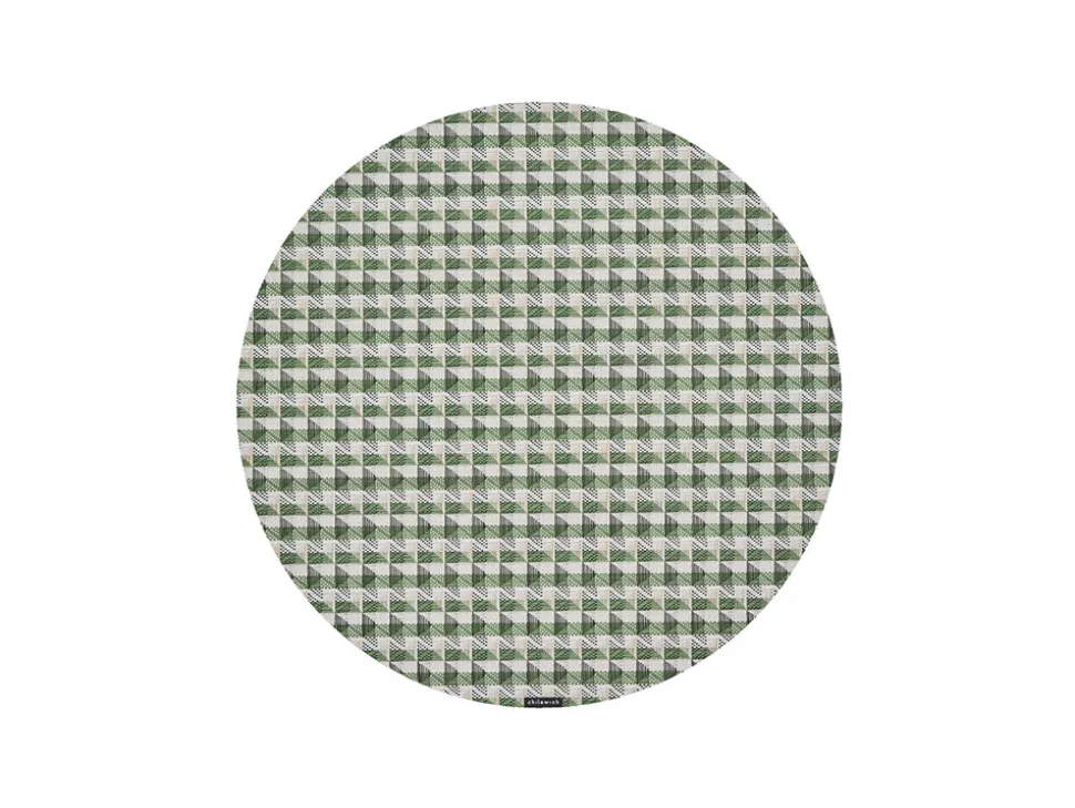 Crane Round Placemat in Thyme
