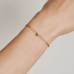 Cream Parachute Nesting Gem Bracelet