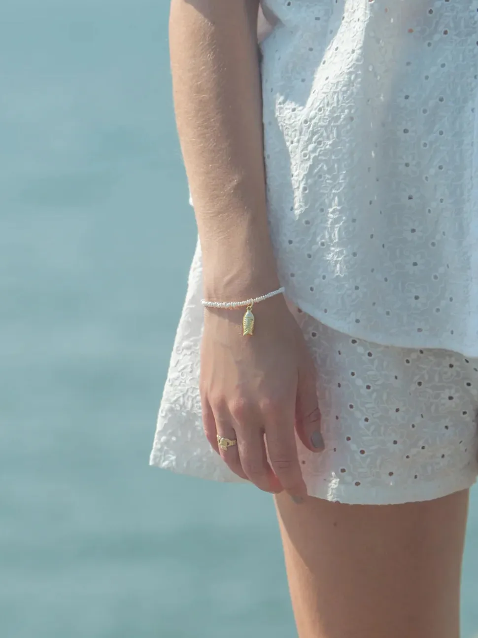 Crew Bracelet in White