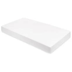 Crib Sheet in GOTS Certified Organic Muslin Cotton in White
