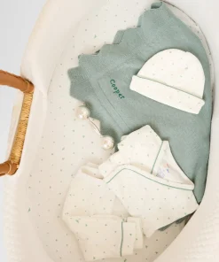 Crib Sheet in Seafoam Hearts