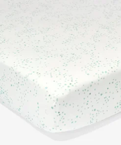 Crib Sheet in Seafoam Star