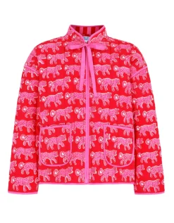 Crimson Leopard Penny Jacket