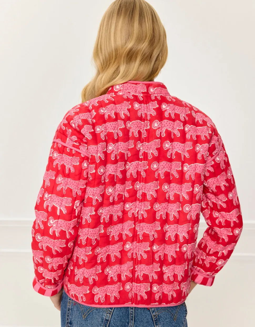 Crimson Leopard Penny Jacket