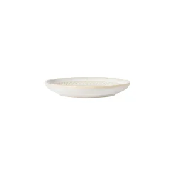 Cristal Collection appetizer Plates in White, Set of 6