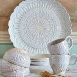 Cristal Collection Round Platter in Nacar