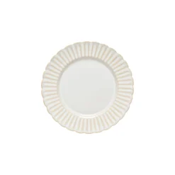 Cristal Collection Salad Plates in White, Set of 6
