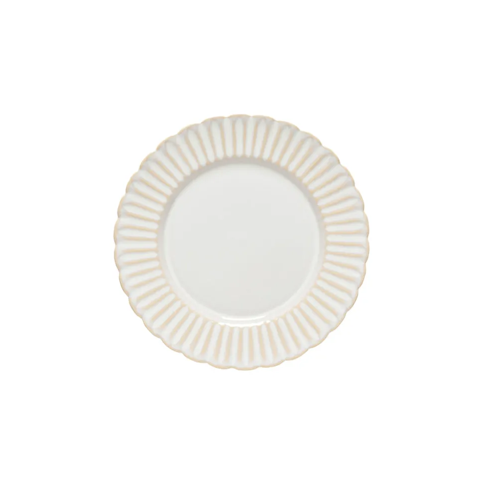Cristal Collection Salad Plates in White, Set of 6