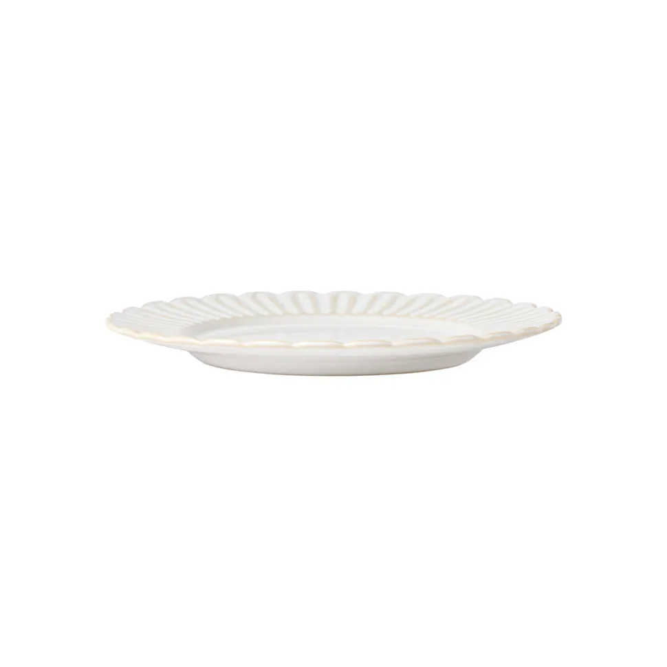 Cristal Collection Salad Plates in White, Set of 6