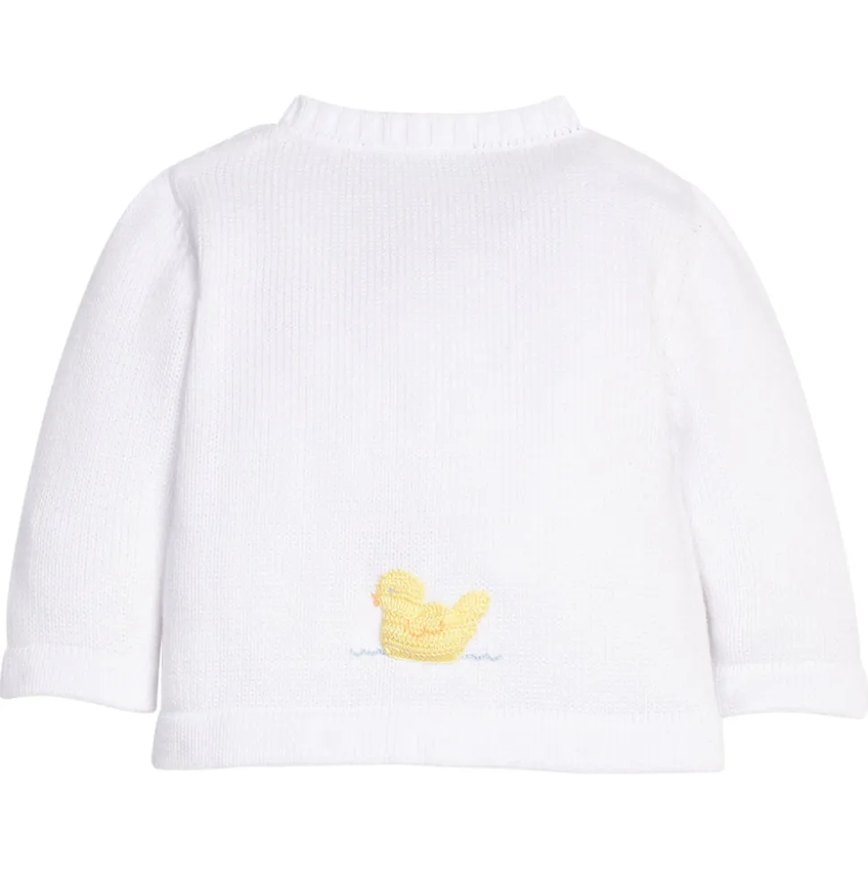 Crochet Cardigan in Duck