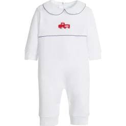 Crochet Playsuit in Fire Truck