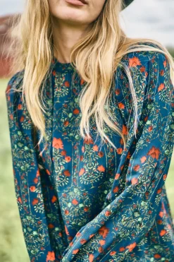 Crosby Dress in Midnight Garden