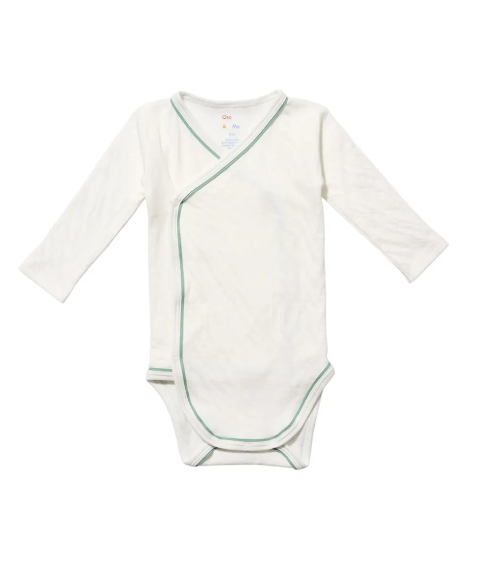 Crossbody One-Piece in Seafoam Piping