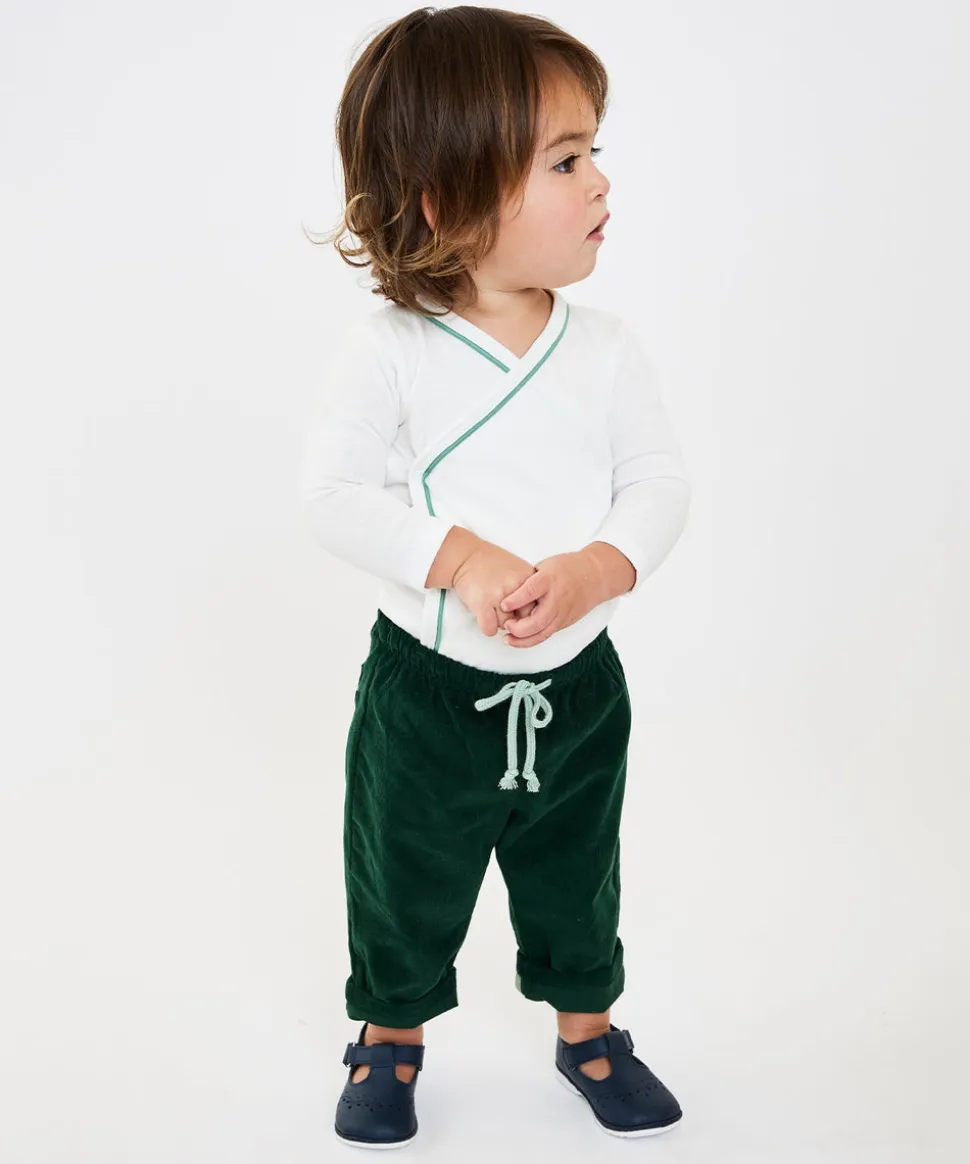 Crossbody One-Piece in Seafoam Piping