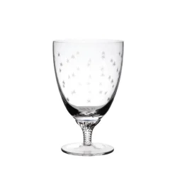 Crystal Bistro Glasses with Stars Design, Set of Six