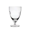 Crystal Bistro Glasses with Lens Design, Set of Six