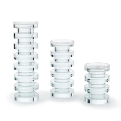Crystal Candle Holder, Set of 3