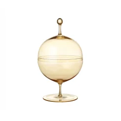 Crystal Candy Dish II. In Gold Lustre