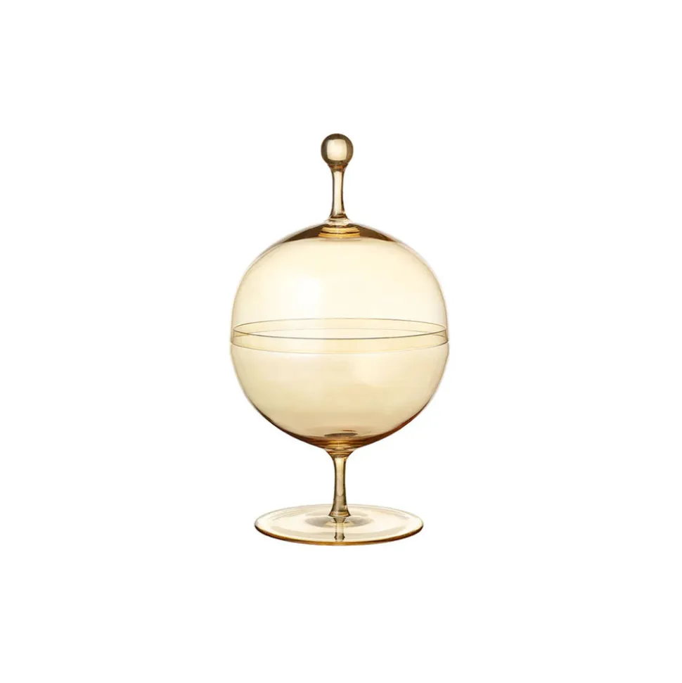 Crystal Candy Dish III. In Gold Lustre