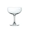 Crystal Cocktail Glasses with Fern Design, Set of Four