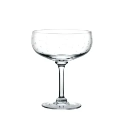 Crystal Cocktail Glasses with Stars Design, Set of Four