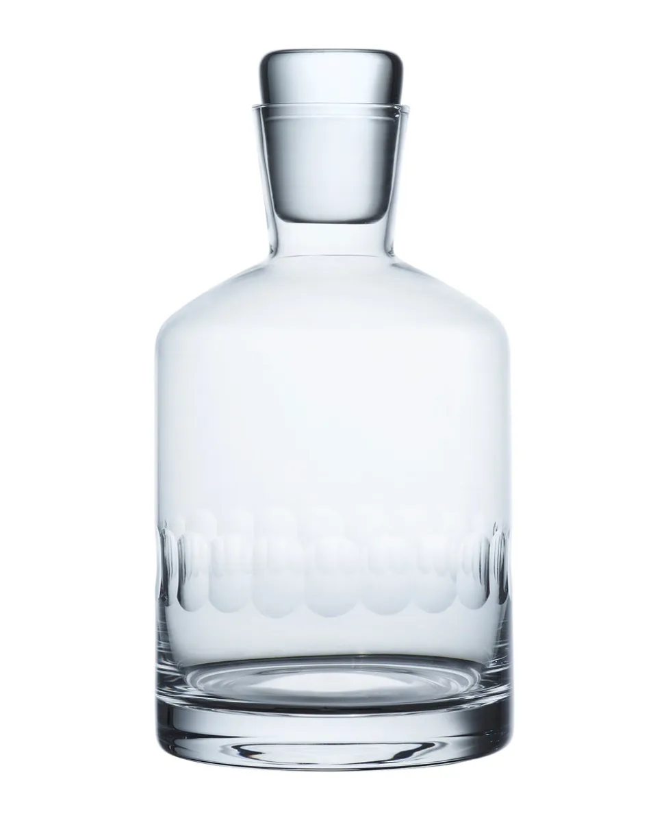 Crystal Decanter with Lens Design