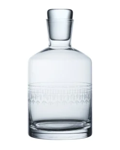 Crystal Decanter with Ovals Design
