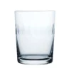 Crystal Large Tumblers with Lens Design, Set of 4