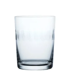 Crystal Large Tumblers with Lens Design, Set of 4
