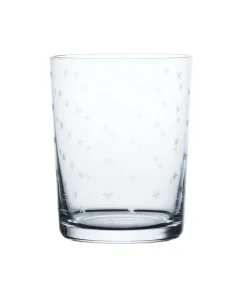 Crystal Large Tumblers with Stars Design, Set of 4