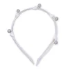 Crystal Skinny Headband in White