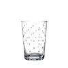 Crystal Tumblers with Stars Design, Set of Six
