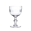 Crystal Wine Goblets with Lens Design, Set of Four