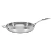 Custom-Clad 5-Ply 12" Fry Pan with Helper Handle in Stainless Steel