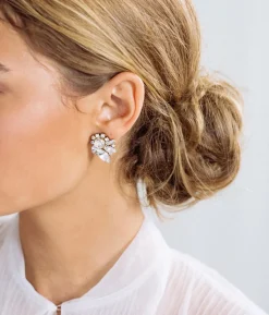 Cynthia Earrings in Crystal
